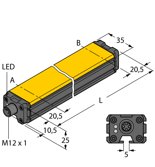 Turck WIM100-Q25L Датчики положения (расстояния)