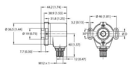 Энкодер инкрементальный-линейка Industrial TURCK REI-05I6E Датчики положения (расстояния)