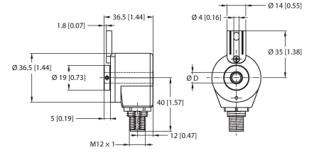 Энкодер инкрементальный-линейка Industrial TURCK REI-05I8T Датчики положения (расстояния)