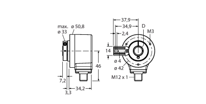 Энкодер инкрементальный-линейка Industrial TURCK REI-12H10T Датчики положения (расстояния)