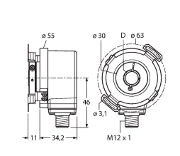 Turck REI-12HA4E Датчики положения (расстояния)