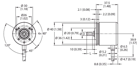 Turck REI-E-111T8C Датчики положения (расстояния)