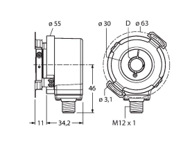 Turck REI-E-114I8E Датчики положения (расстояния)