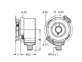 Turck REI-E-114I10E Датчики положения (расстояния)