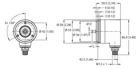 Turck REM-103SA0S Датчики положения (расстояния)