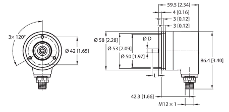 Turck REM-103SA1S Датчики положения (расстояния)