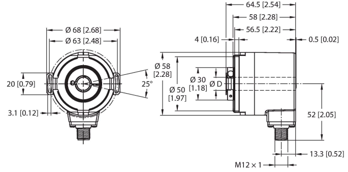 Turck REM-104H10E Датчики положения (расстояния)