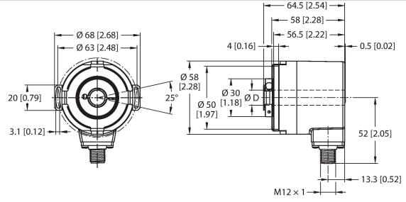 Turck REM-104H12E Датчики положения (расстояния)