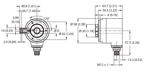 Turck REM-104HA1T Датчики положения (расстояния)