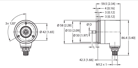 Turck REM-105S6S Датчики положения (расстояния)