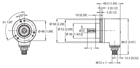 Turck REM-105S10C Датчики положения (расстояния)