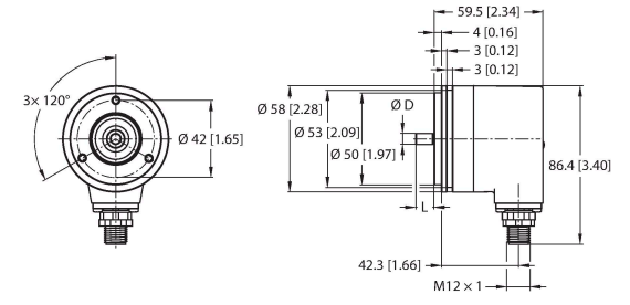 Turck REM-105SA0S Датчики положения (расстояния)