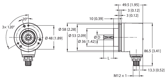 Turck REM-105SA1C Датчики положения (расстояния)