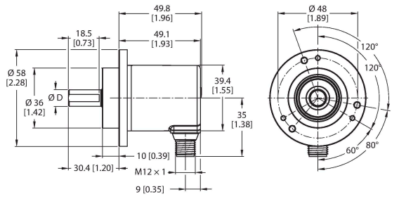 Turck REM-116T10C Датчики положения (расстояния)