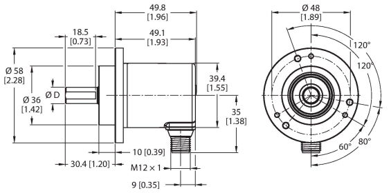 Turck REM-E-116T10C Датчики положения (расстояния)