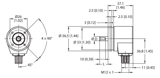 Turck RI-04QA0S Датчики положения (расстояния)