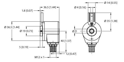 Turck RI-05I8T1 Датчики положения (расстояния)