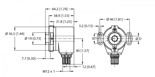 Turck RI-05IA0E Датчики положения (расстояния)