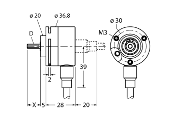 Turck RI-08Q4S Датчики положения (расстояния)