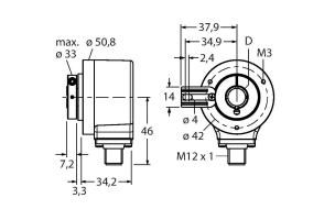 Энкодер инкрементальный-линейка Industrial TURCK RI-10T10R Датчики положения (расстояния)