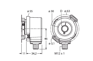 Turck RI-12H8E Датчики положения (расстояния)