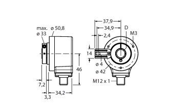 Энкодер инкрементальный-линейка Industrial TURCK RI-12H10T Датчики положения (расстояния)