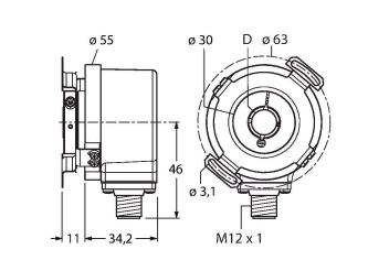 Turck RI-12H12E2 Датчики положения (расстояния)