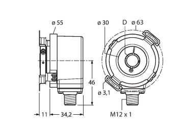 Turck RI-12H15E Датчики положения (расстояния)