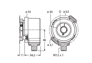 Turck RI-12HA0E2 Датчики положения (расстояния)