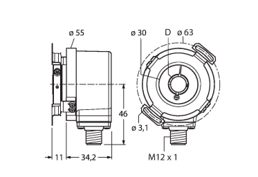 Turck RI-12HA1E2 Датчики положения (расстояния)