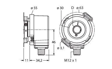 Turck RI-12I10E Датчики положения (расстояния)