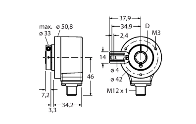 Turck RI-12I15T Датчики положения (расстояния)