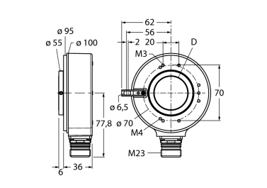 Turck RI-42H25S4 Датчики положения (расстояния)