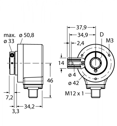 Turck RI-96H12T Датчики положения (расстояния)