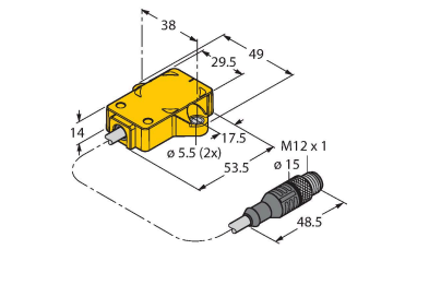 Turck RI-360P0QR14 Датчики положения (расстояния)