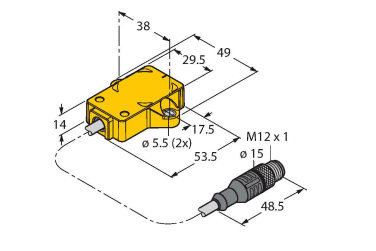 Энкодер бесконтактный угловой-линейка Premium TURCK RI-360P2QR14 Датчики положения (расстояния)