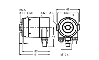 Turck RM-36C10E Датчики положения (расстояния)