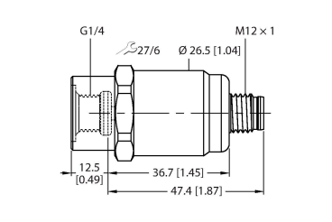 Датчик преобразователь давления TURCK PT1R-1001 Датчики магнитного поля (Холла)