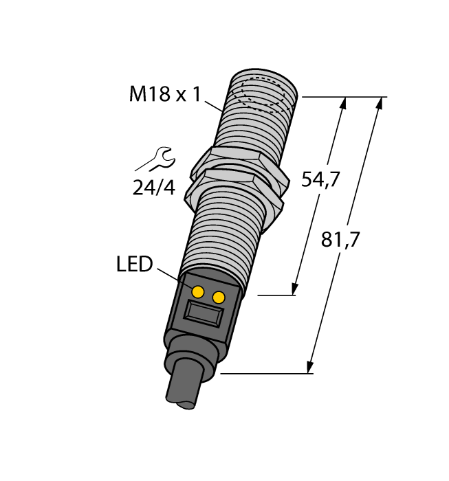 Датчик температурный-датчик инфракрасного излучения TURCK Banner M18TB6E Датчики магнитного поля (Холла)