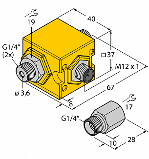 Turck FCIC-G1/4A4P Датчики магнитного поля (Холла)