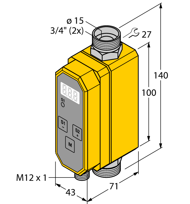 Turck FCMI-3/4D12DYA4P Датчики оптические