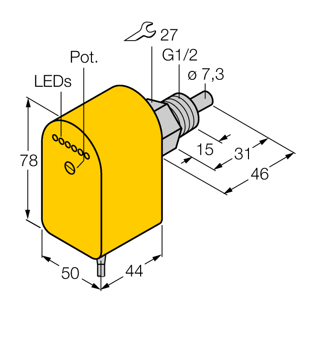 Turck FCS-G1/2A4P Датчики оптические