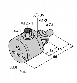 Turck FCS-G1/2DY Датчики оптические