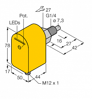 Turck FCS-G1/4A4P Датчики оптические