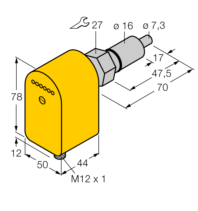 Датчик потока погружного типа TURCK FCS-HA4P Датчики оптические