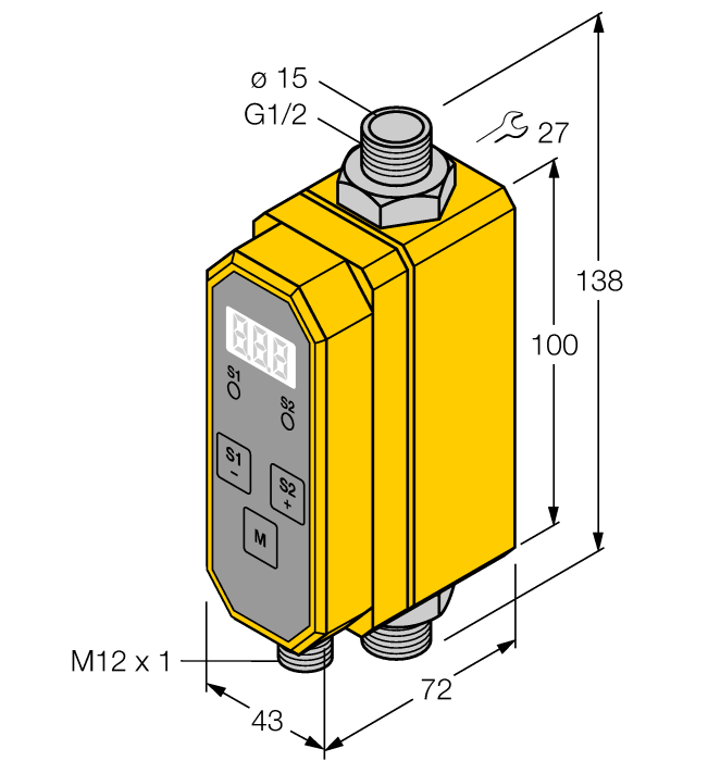 Turck FTCI-G1/2D15A4P Датчики магнитного поля (Холла)