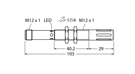 Turck Banner M12FTH3Q Датчики оптические