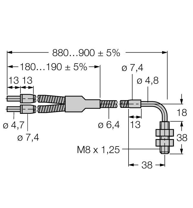 Turck Banner BAT23SM8 Кабели оптические