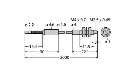 Оптоволокно пластмассовое одинарное TURCK Banner PIT46TB5HF Датчики положения (расстояния)