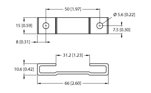 Кронштейн монтажный TURCK M1-Q25L Датчики магнитного поля (Холла)